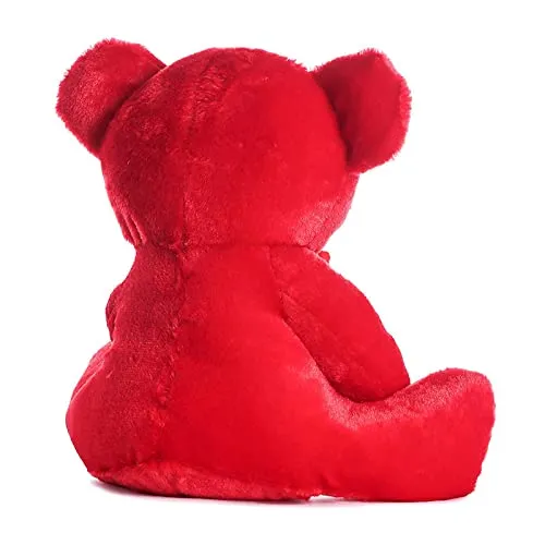 Soft Mushy Polka Bow Tie Teddy Bear Pink