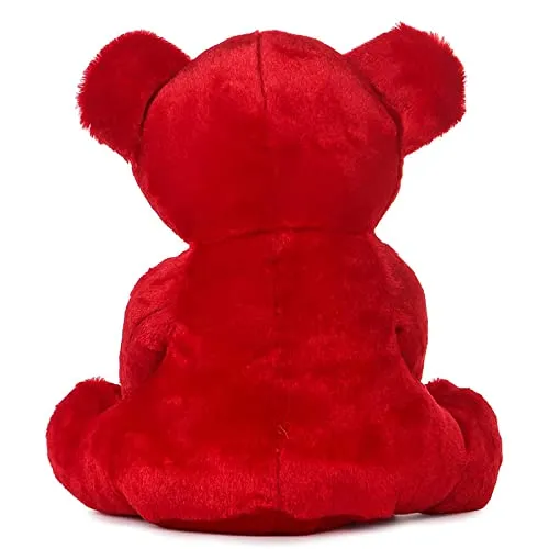 Soft Mushy Polka Bow Tie Teddy Bear Pink