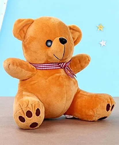 Soft Mushy Woody Brown Teddy Bear