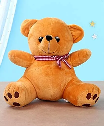 Soft Mushy Woody Brown Teddy Bear