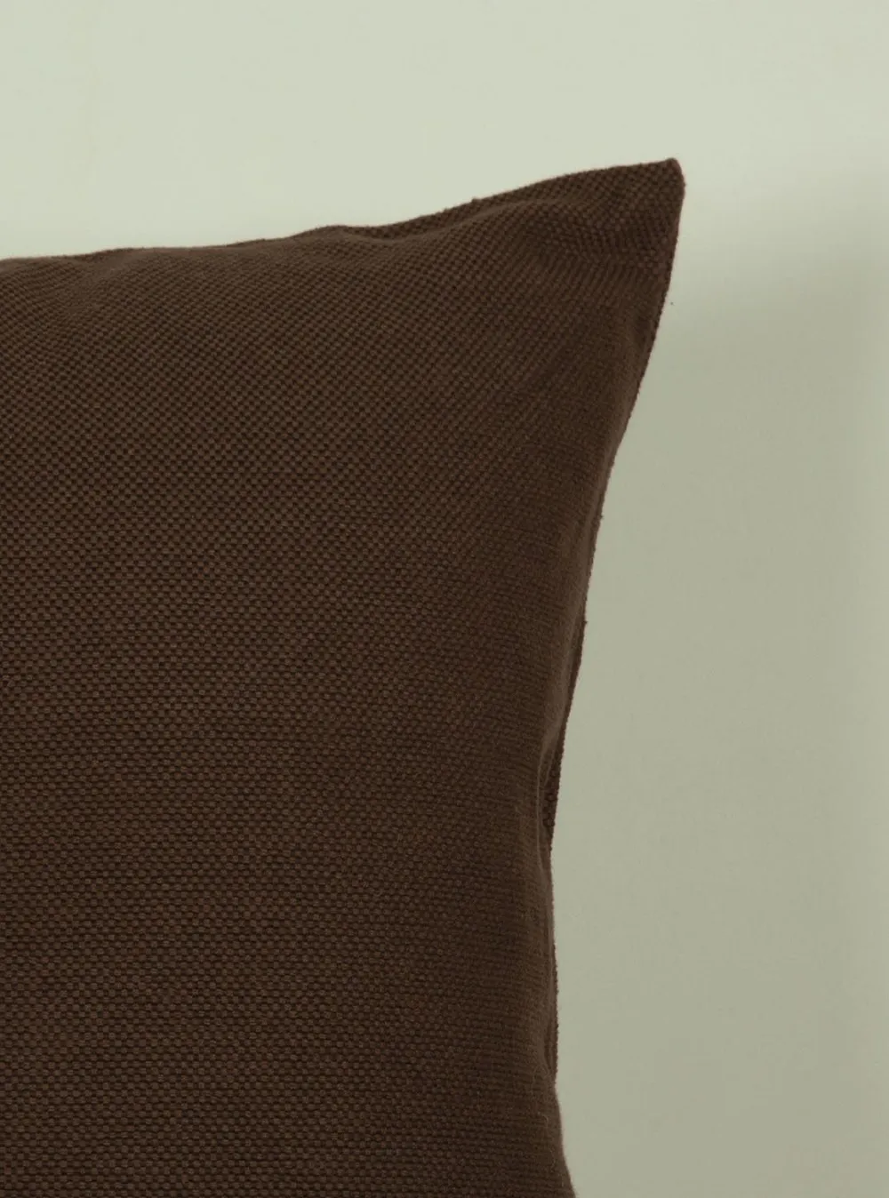Solid Chocolate Brown Cushion Cover