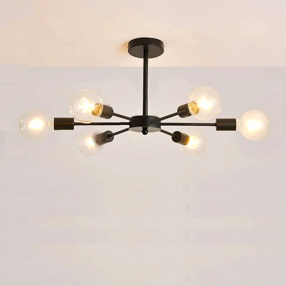 Solid Fitted Golden Contemporary Transparent Ceiling Light/Chandelier