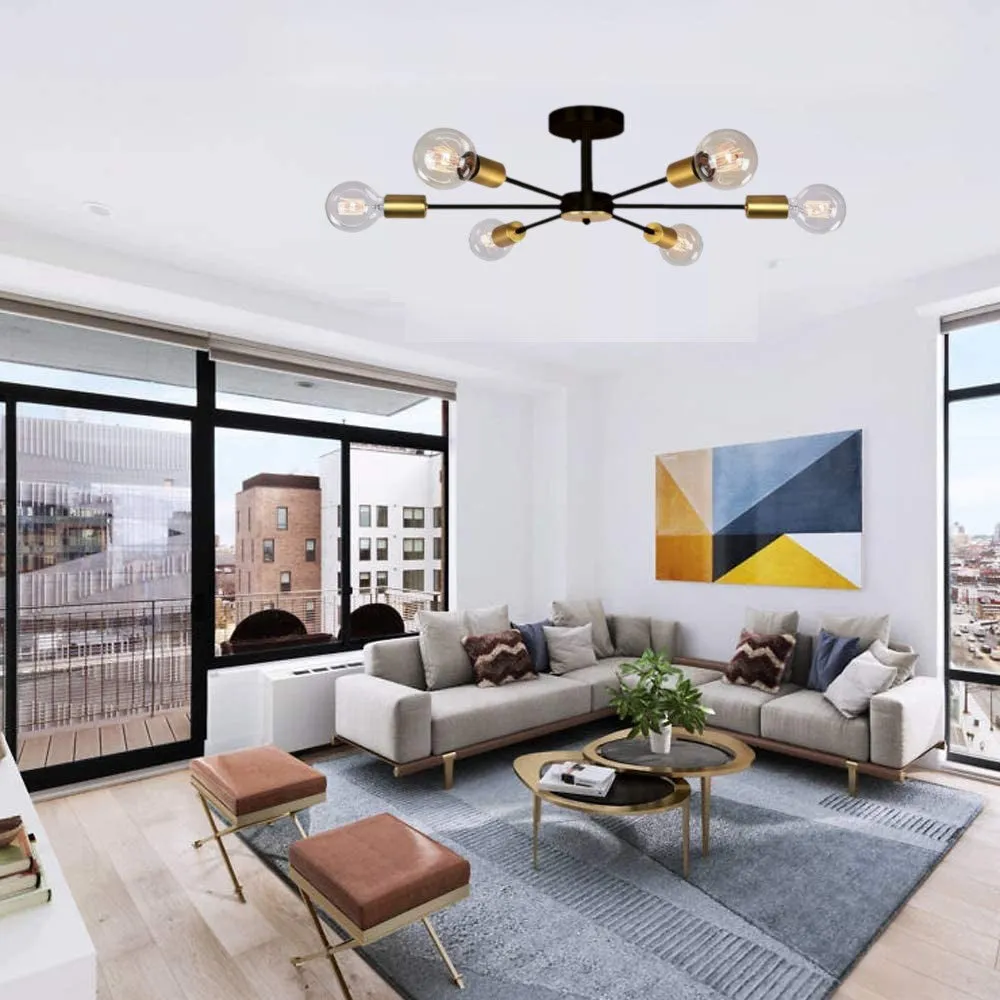 Solid Fitted Transparent Contemporary Ceiling Light/Chandelier