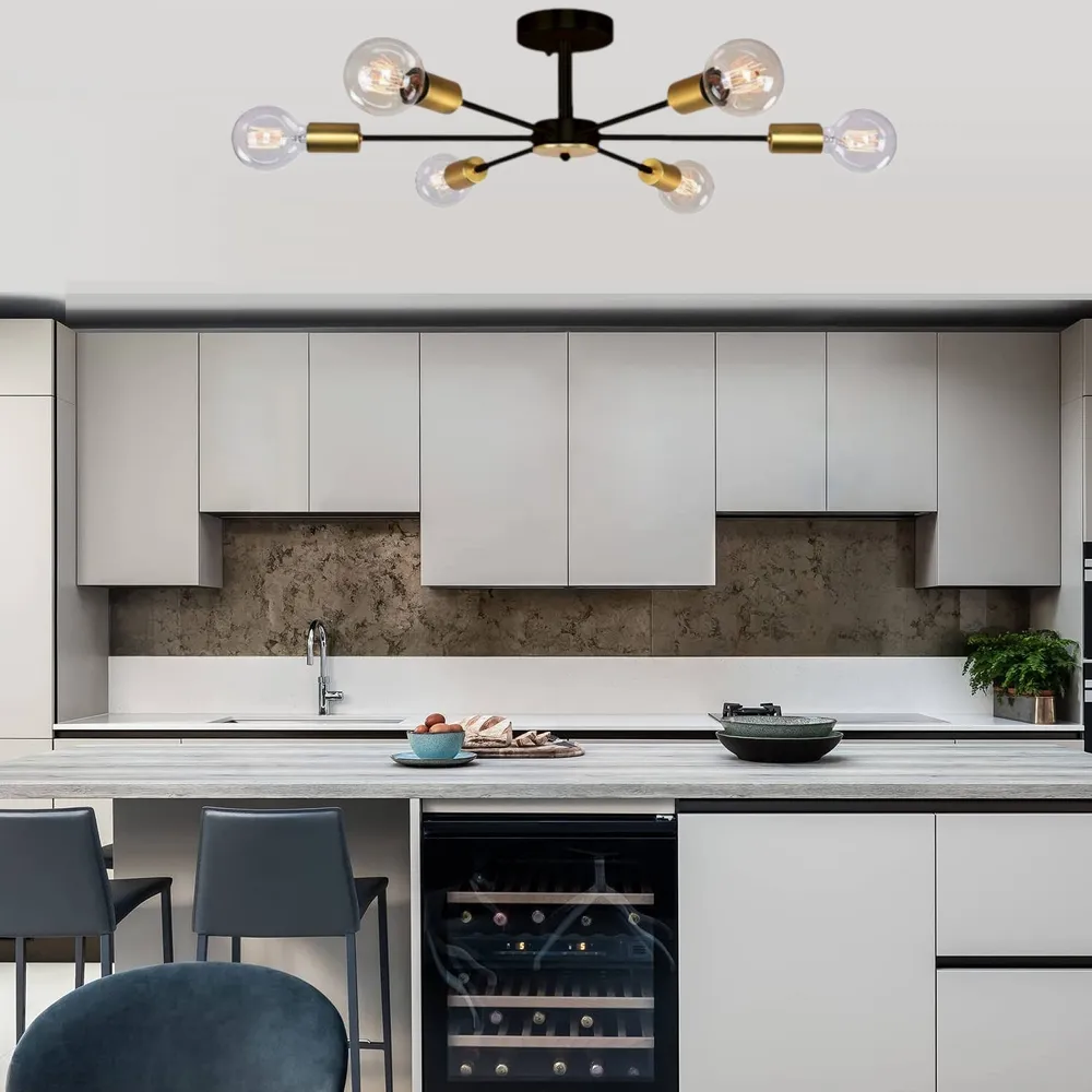 Solid Fitted Transparent Contemporary Ceiling Light/Chandelier