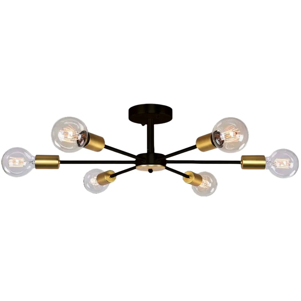 Solid Fitted Transparent Contemporary Ceiling Light/Chandelier