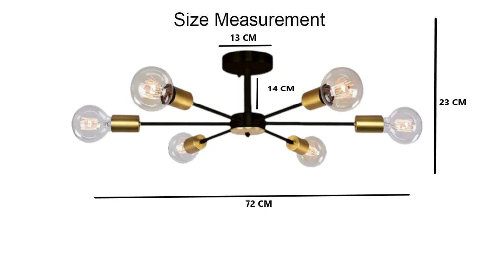 Solid Fitted Transparent Contemporary Ceiling Light/Chandelier