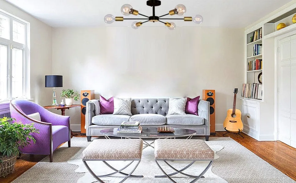 Solid Fitted Transparent Contemporary Ceiling Light/Chandelier