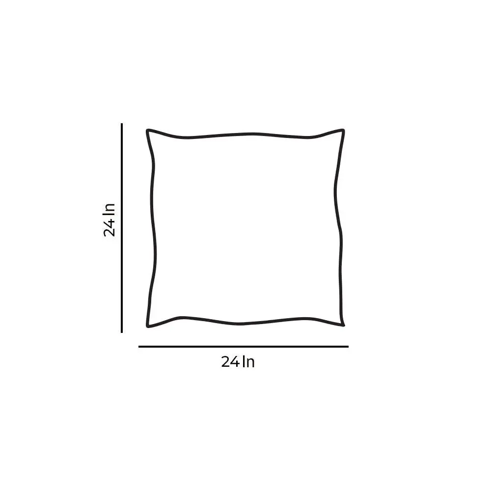 Solid Microfiber Chair Pad/ Chair Cushion- 24x24 inch, Set of 4 Olive