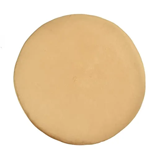 Solid Ring Embellished Velvet Pouffe Green