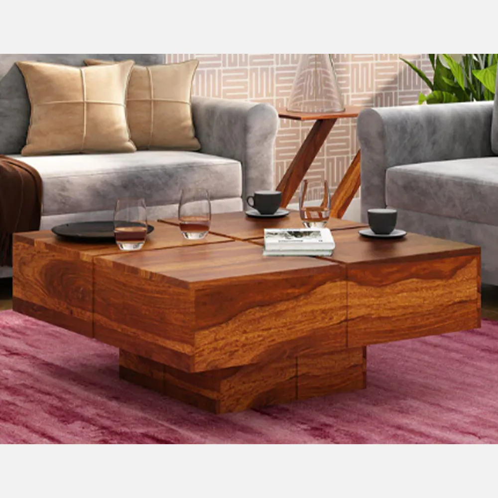 Solid Sheesham Wood Classic Coffee Table