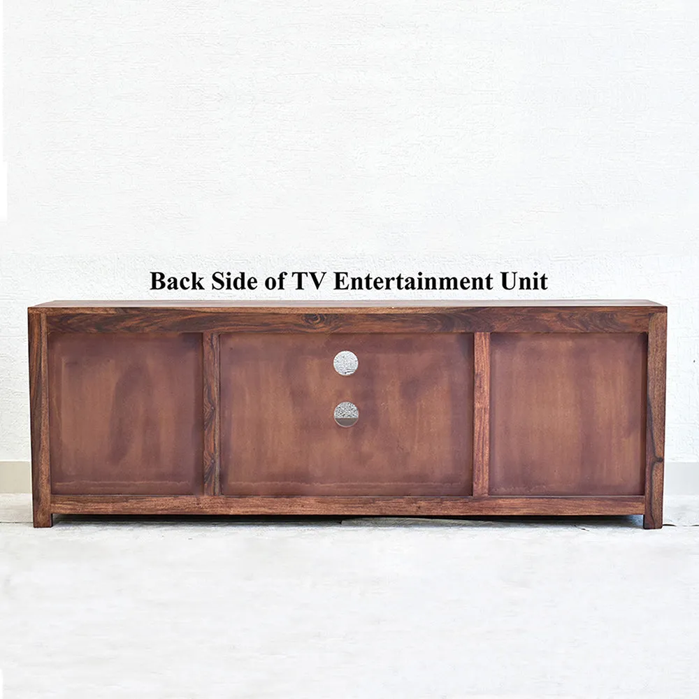 Solid Sheesham Wood Dark Red Mahagony Multipurpose Cabinet