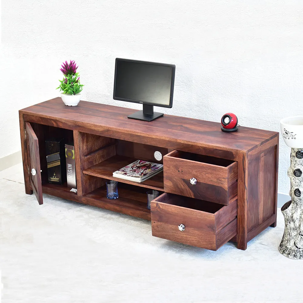 Solid Sheesham Wood Dark Red Mahagony Multipurpose Cabinet