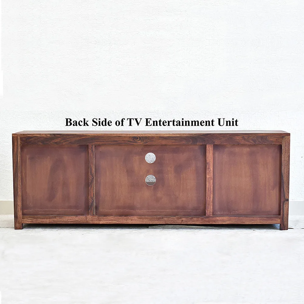 Solid Sheesham Wood Dark Red Mahagony Multipurpose Cabinet