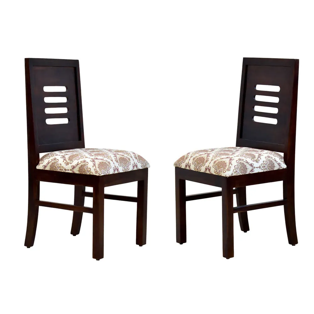 Solid Sheesham Wood Dining Chair Set Of 2