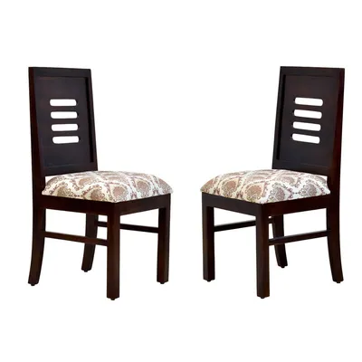 Solid Sheesham Wood Dining Chair Set Of 2