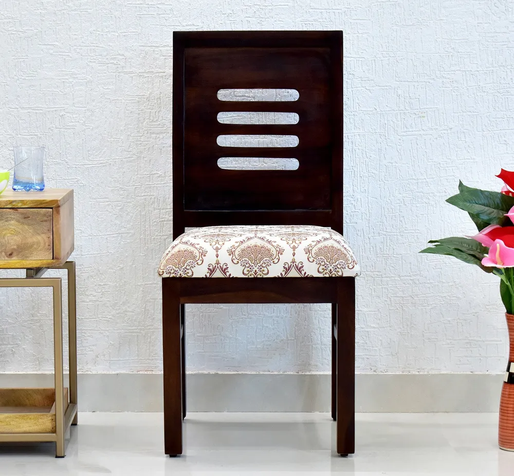 Solid Sheesham Wood Dining Chair Set Of 2