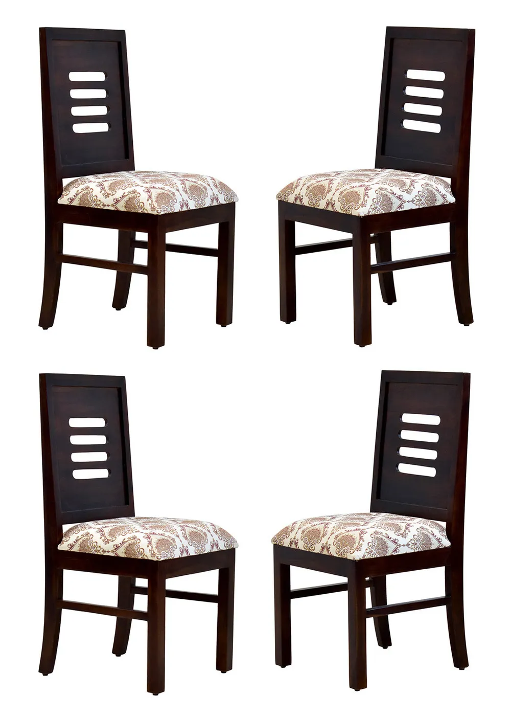Solid Sheesham Wood Dining Chair Set Of 4