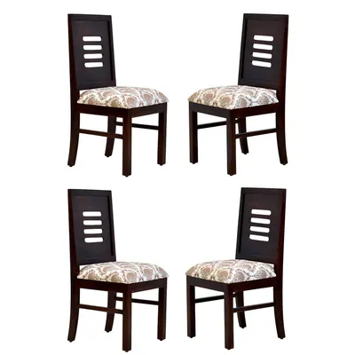 Solid Sheesham Wood Dining Chair Set Of 4