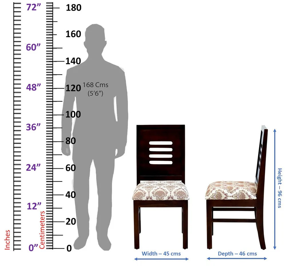 Solid Sheesham Wood Dining Chair Set Of 6