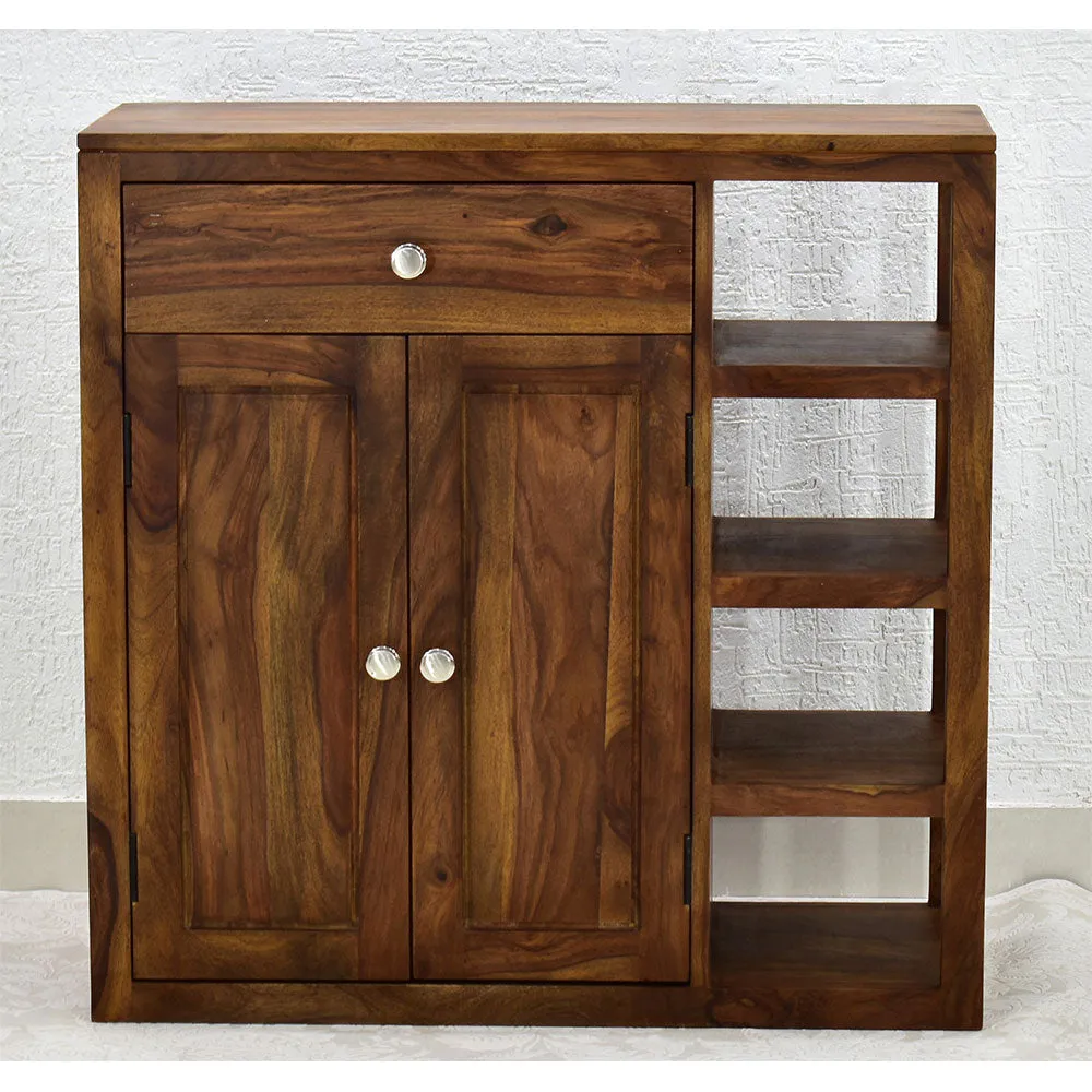 Solid Sheesham Wood Natural Teak Multipurpose Cabinet