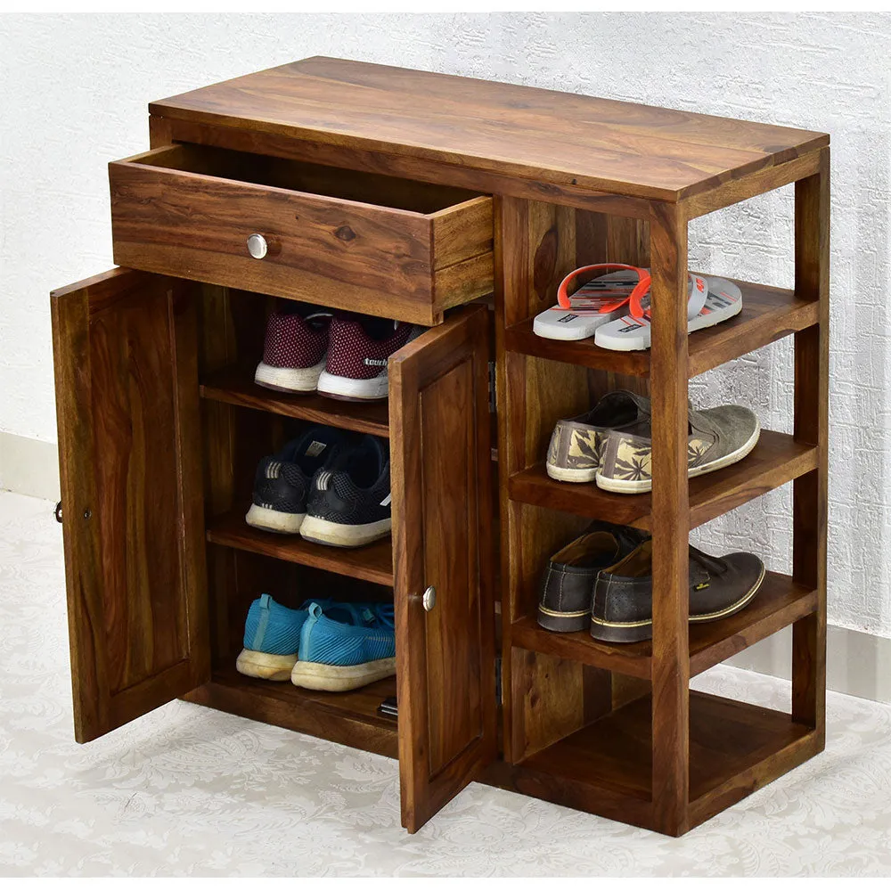 Solid Sheesham Wood Natural Teak Multipurpose Cabinet