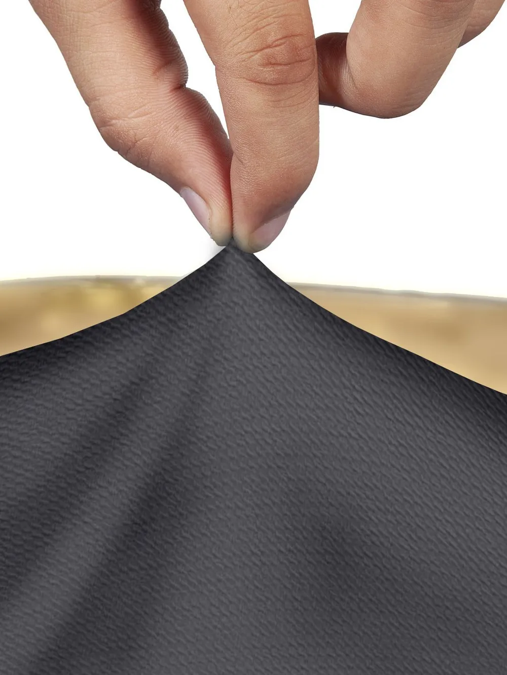 Solid Stretchable Charcoal Grey Spandex Chair Cover