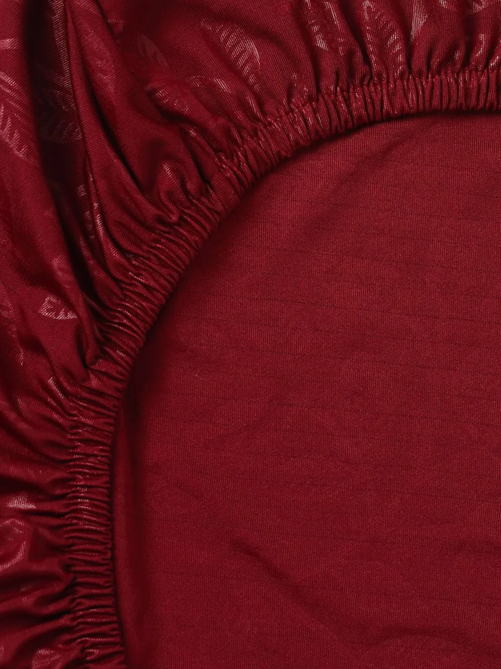 Solid Stretchable Red Spandex Chair Cover Pack of 2