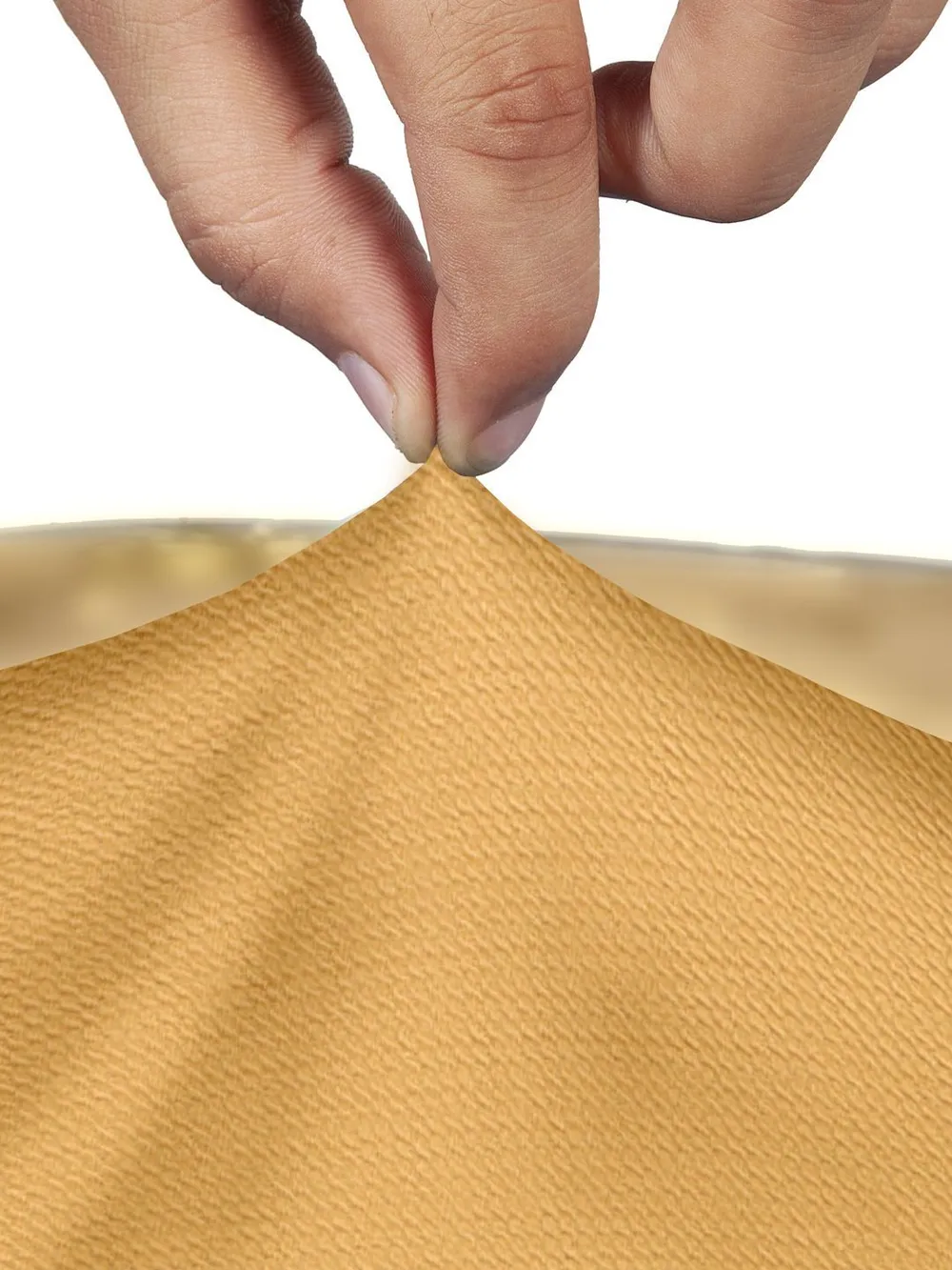 Solid Stretchable Yellow Spandex Chair Cover Pack of 2