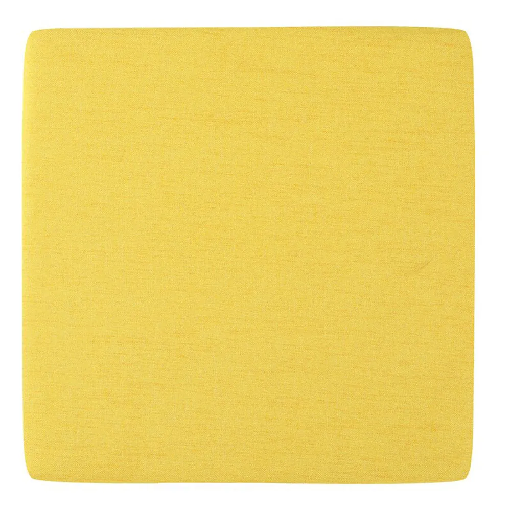 Solid Wooden Urban Yellow Ottoman With Storage