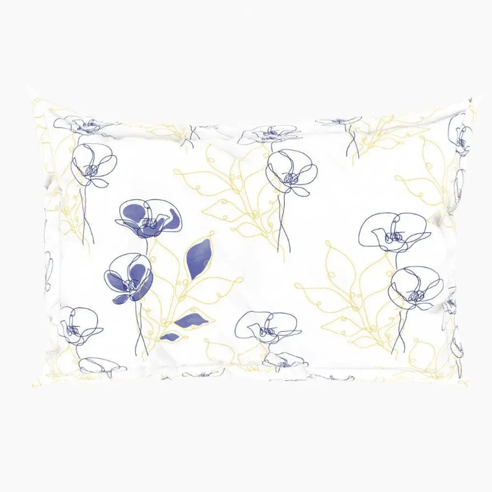 Spaces Floral Cosmic Sky Everyday Premium Light Violet 100% Cotton Double Bedsheet