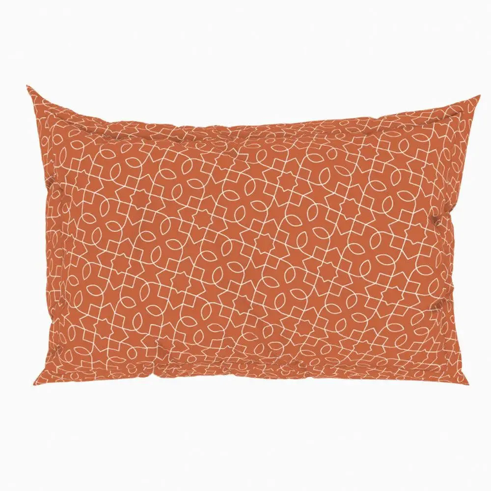 Spaces Floral Melon Everyday Premium Orange 100% Cotton Double Bedsheet