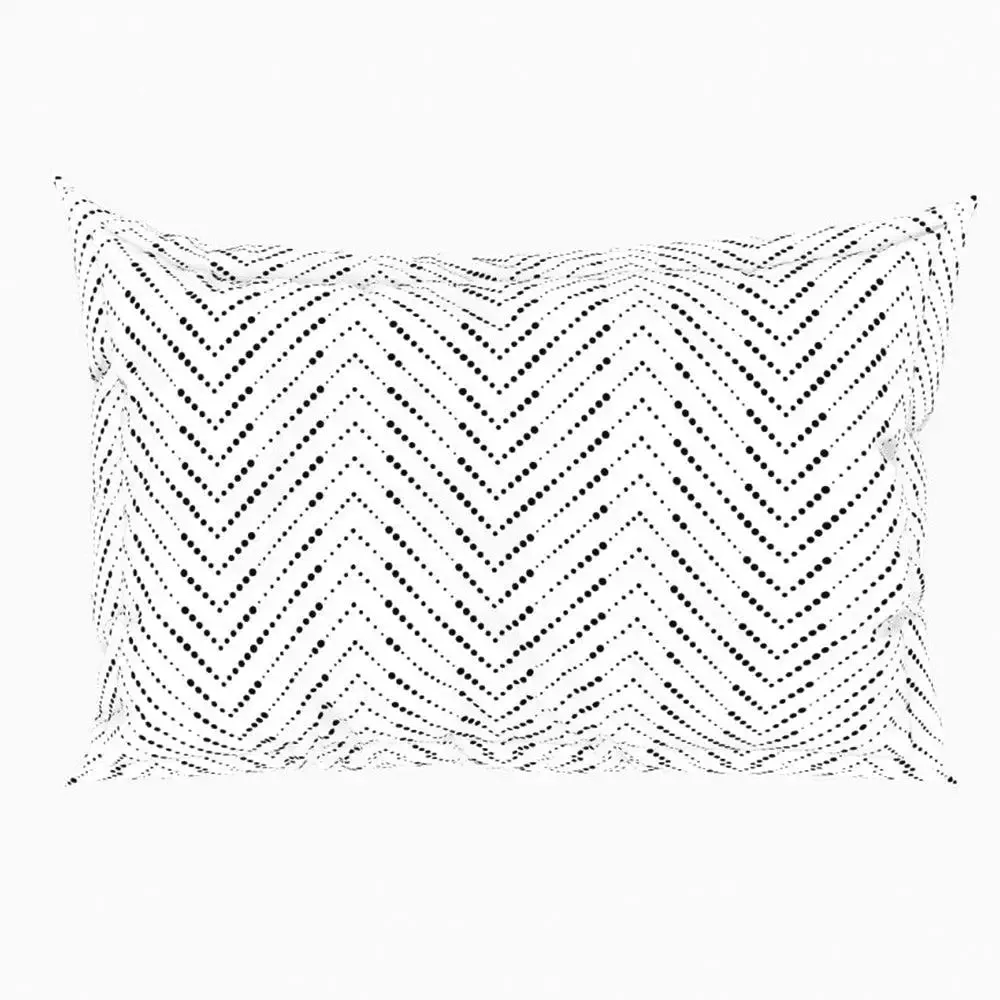 Spaces Geometric Vertical Lines Everyday Premium Dark Grey 100% Cotton Double Bedsheet