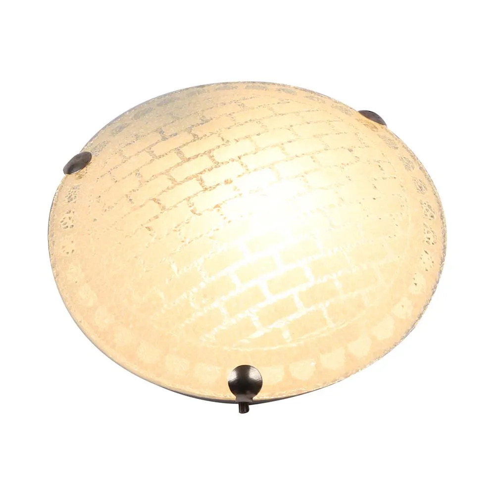 Sparkling Brick Warm Flush Mount Light