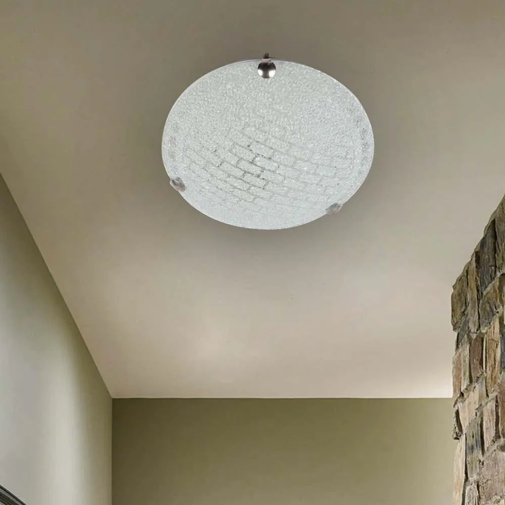 Sparkling Brick Warm Flush Mount Light