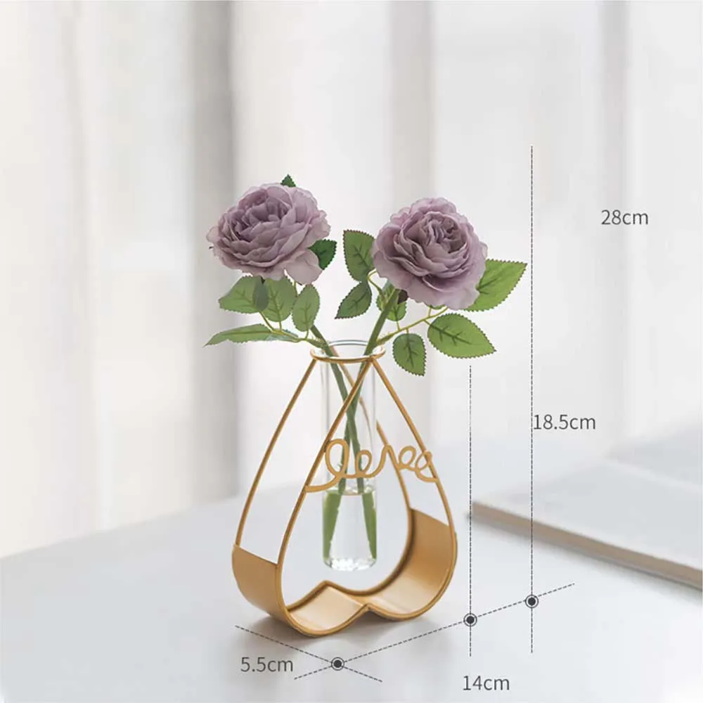 Sparkling Cordiform Ferric Base Vase Single