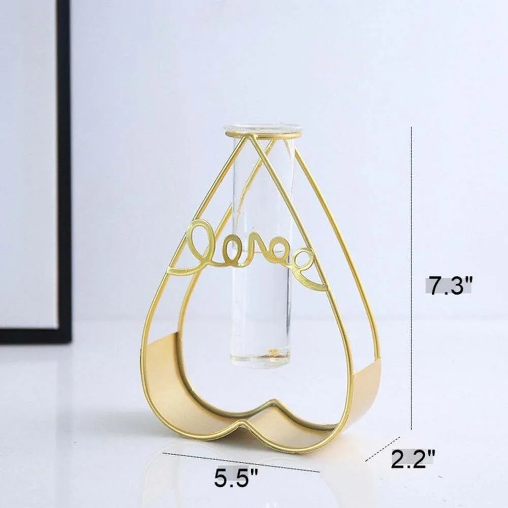 Sparkling Cordiform Ferric Base Vase Single