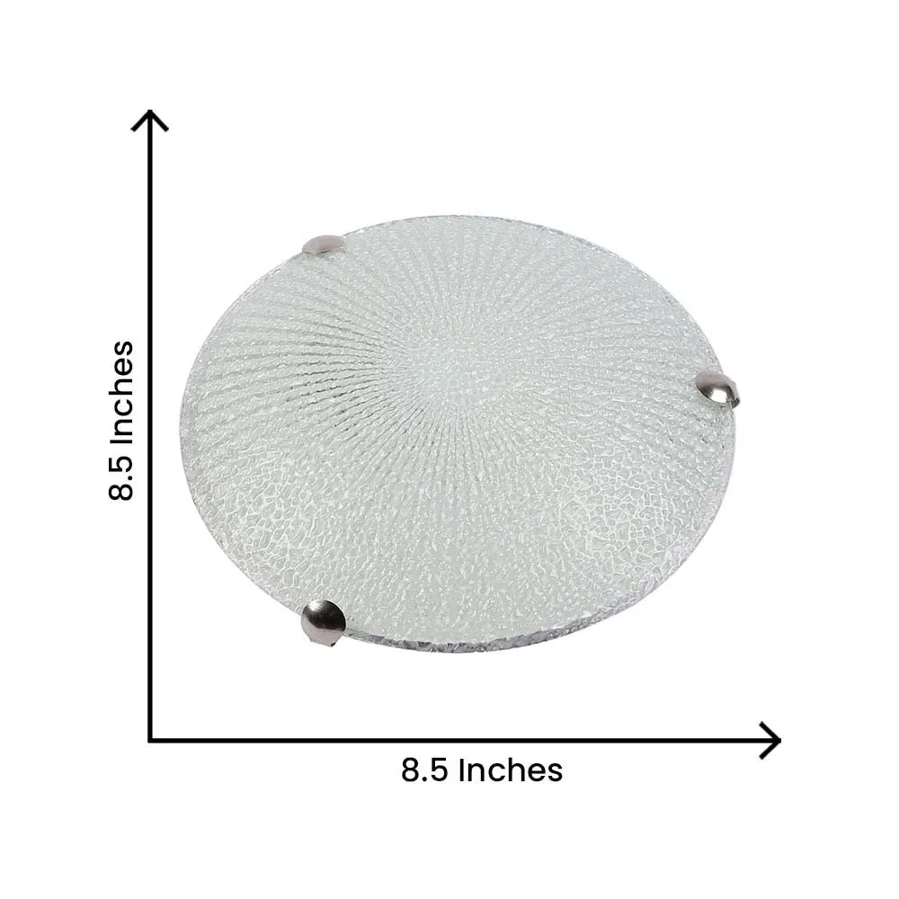 Sparkling Glow Textured Flush Mount Light