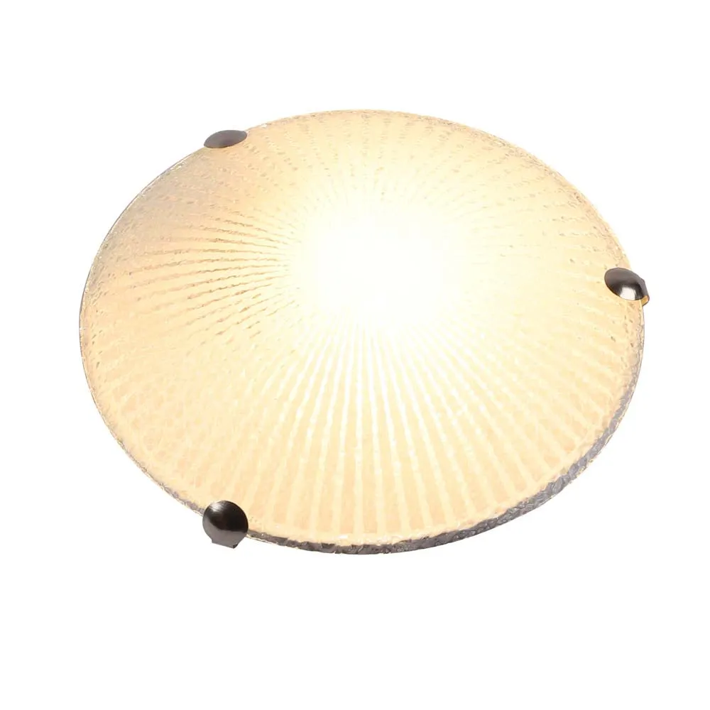 Sparkling Glow Textured Flush Mount Light