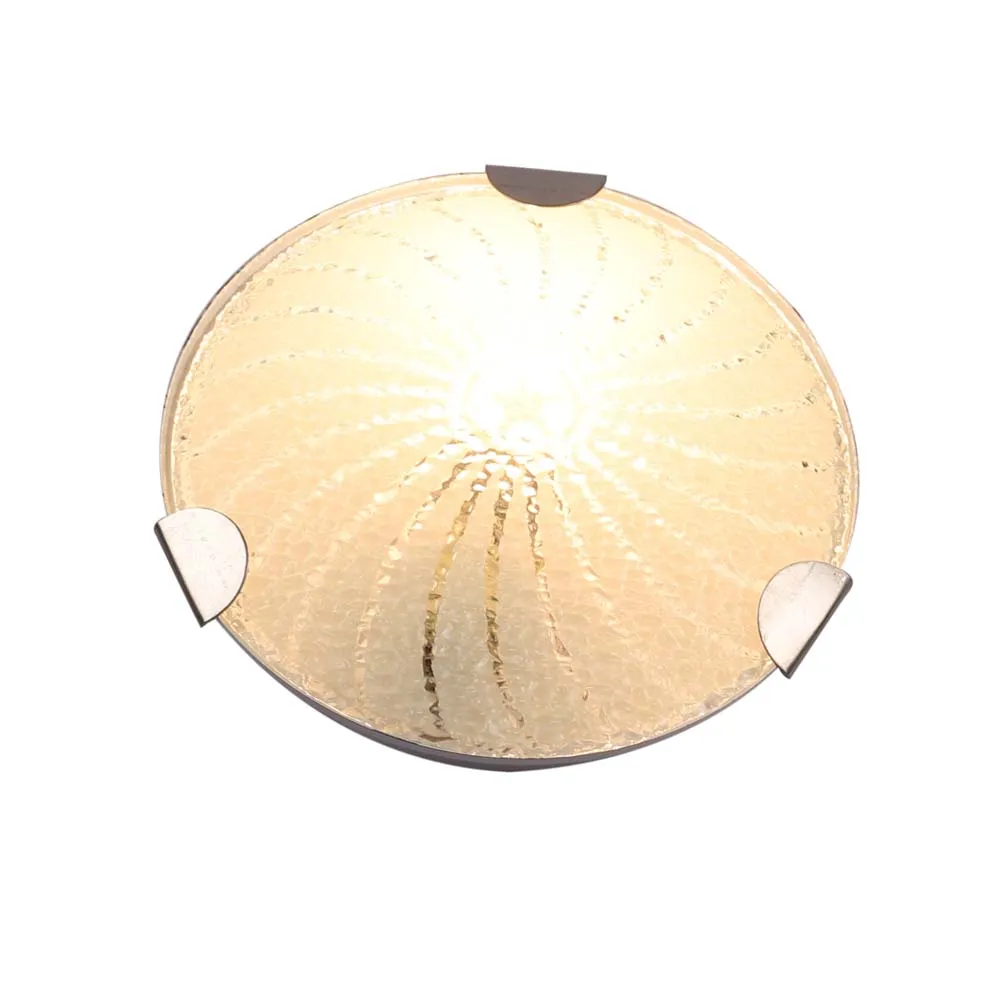 Sparkling Spiral Textured Flush Mount Light