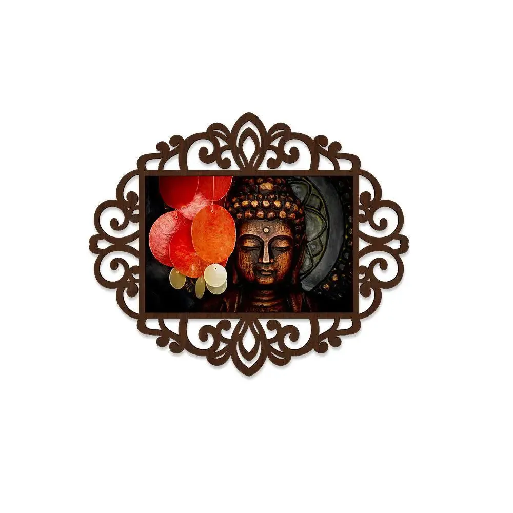 Spiritual Buddha Canvas Print in Decorative Frame