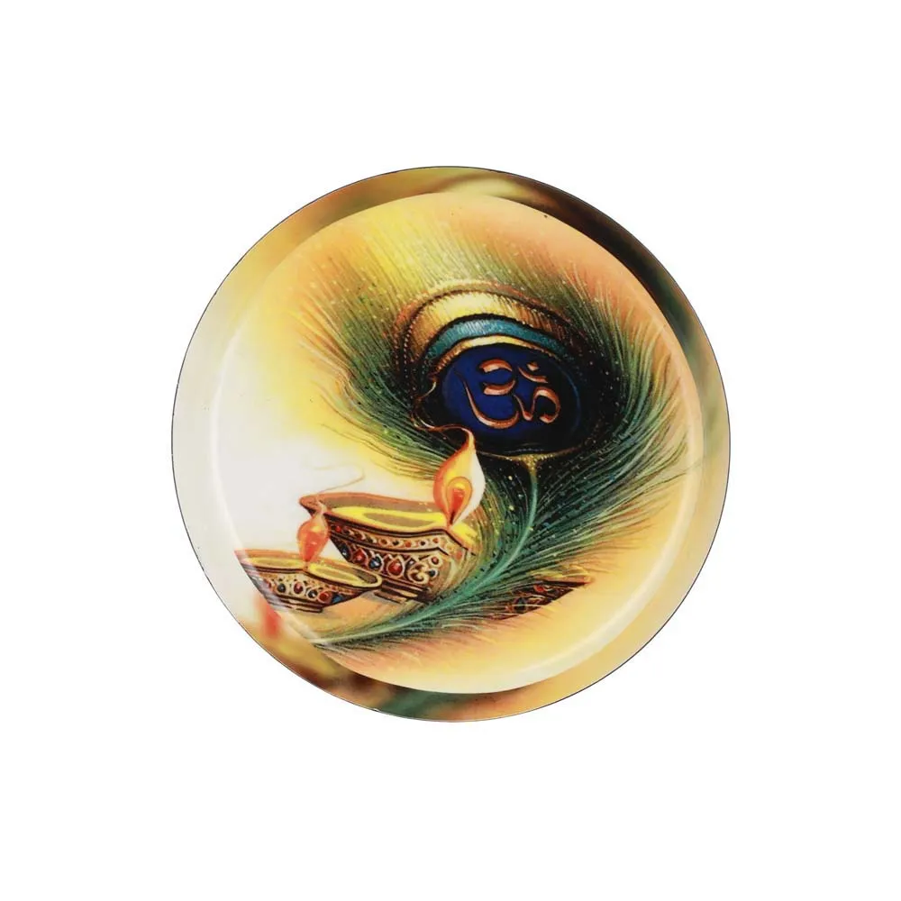 Spiritual Lord Shiva Decorative Metal Wall Plate Set of 2