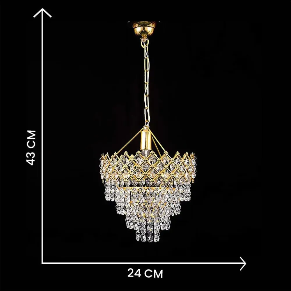 Spreading Gold Decorative Hall Chandelier Light  (Bulb not included) Single Piece
