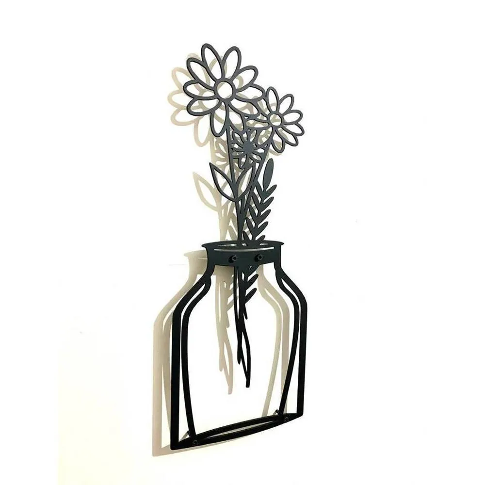 Spring Flowers Sign Metal Art Set of 3