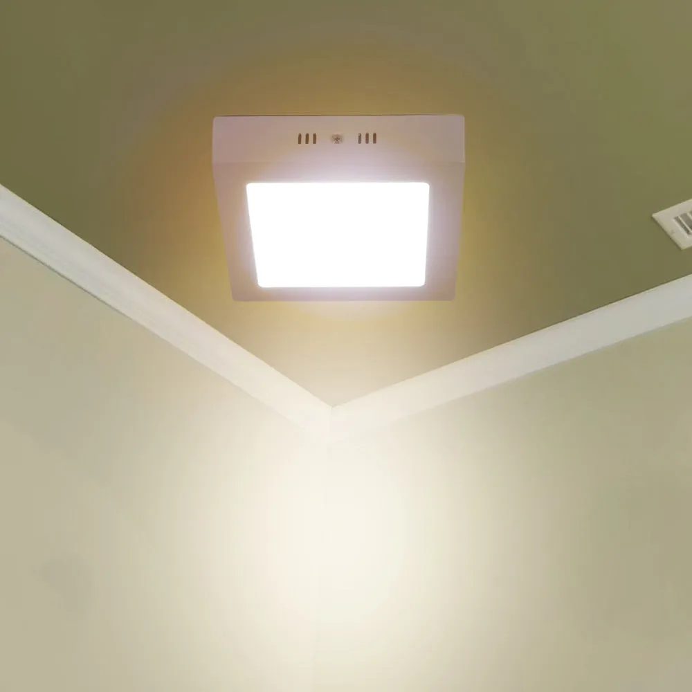 Square Surface Bright White 12W Penal Light