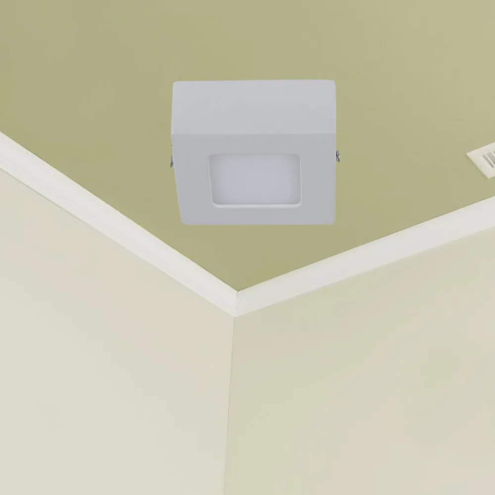 Square Surface Bright White 3W Penal Light