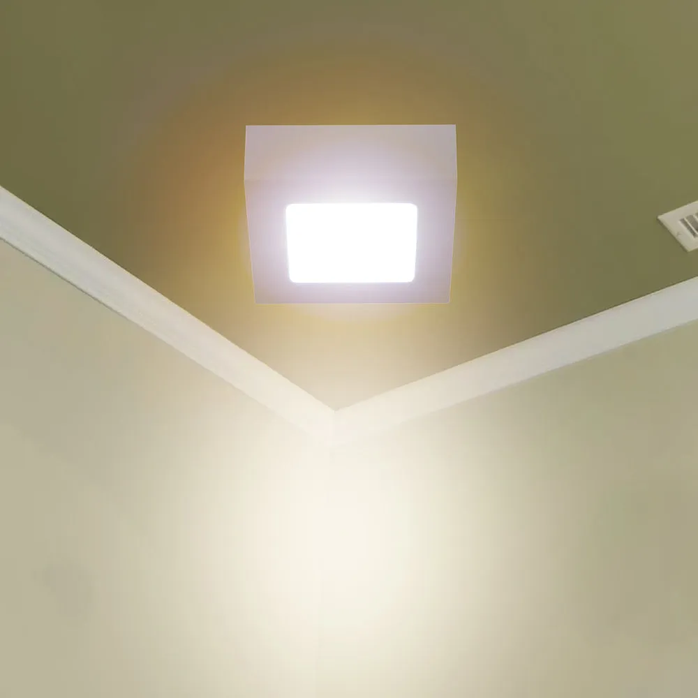 Square Surface Bright White 6W Penal Light