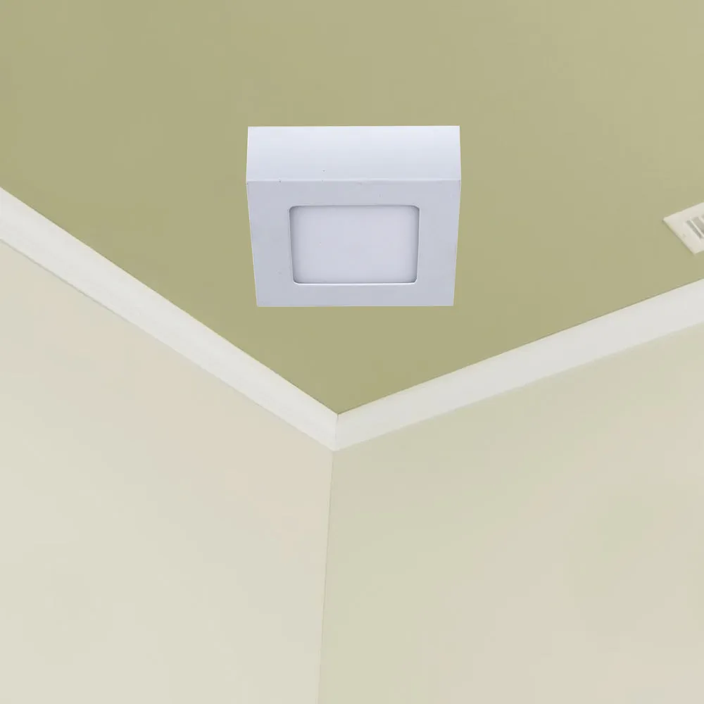 Square Surface Bright White 6W Penal Light