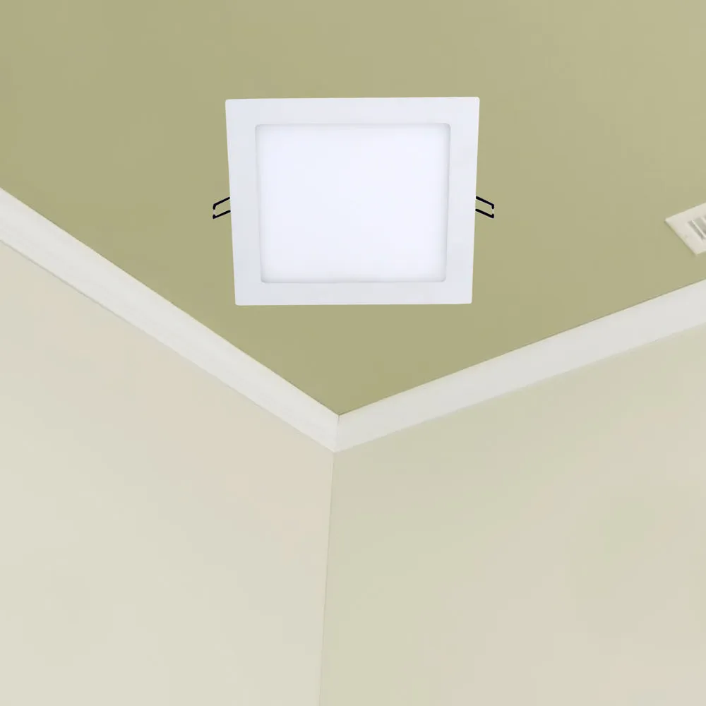 Square White Broad 18W Penal Light