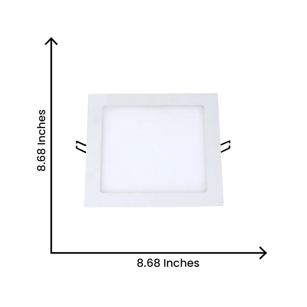 Square White Broad 18W Penal Light