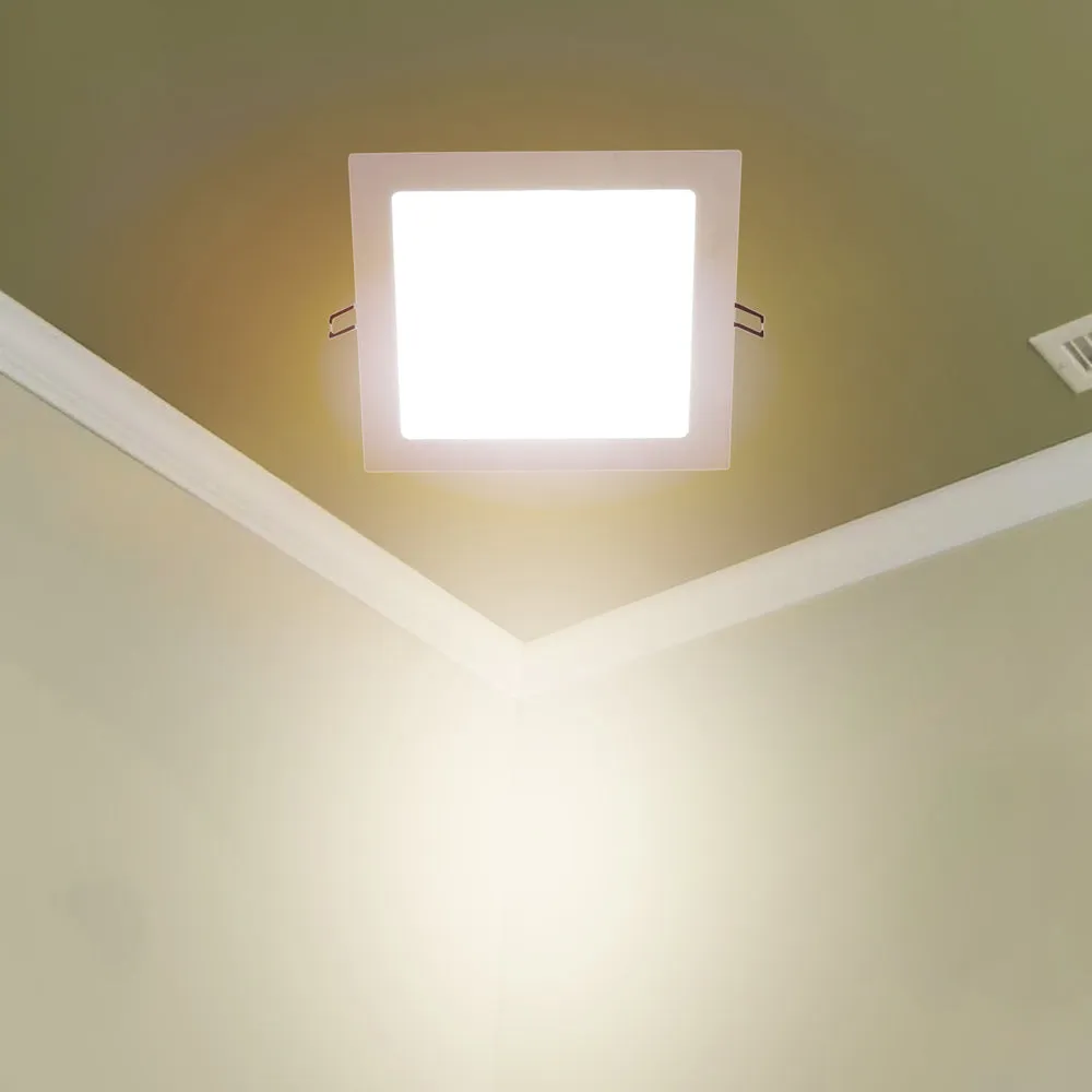 Square White Broad 18W Penal Light